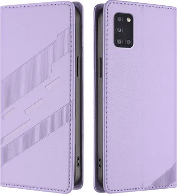 Image de Etui pour Samsung Galaxy A31, étui portefeuille en cuirPolyuréthaneavec fente pour cartes et fonction stand Violett
