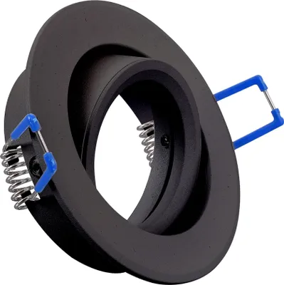 Produktbild von 10 x Flexibler LED Einbaustrahler HMZ-5103-BK Rund Schwarz GU10 IP20