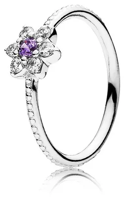 Image de Bague Pandora pour femme, motif "Oubliette", en argent, référence 190990ACZ, taille 60