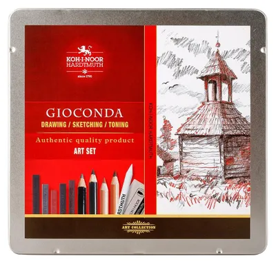 Obrázek produktu pro Koh-i-noor GIOCONDA 8899 - kreslířská sada v plechovém pouzdře - 24 ks