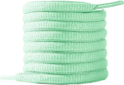 Immagine prodotto di Lacci ovali Kicks, color verde menta, lunghezza 120 cm, spessore 6 mm