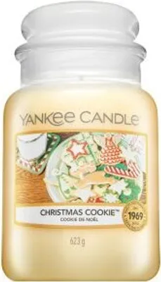Produktbild von Yankee Candle Duftkerze Christmas Cookie, 623 g, 15,8 cm Höhe, 11,5 cm Durchmesser, Paraffinwachs, 110-150 Stunden Brenndauer, Klassisches Apothekerglas, 7% Duftöl