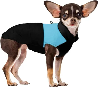 Produktbild von Winterwarme Haustierhundekleidung, wasserdichte Hundemanteljacke, Haustierkleidung, Winterjacke, Hundemantel für kleine, mittelgroße, große Hunde (Blau, S)