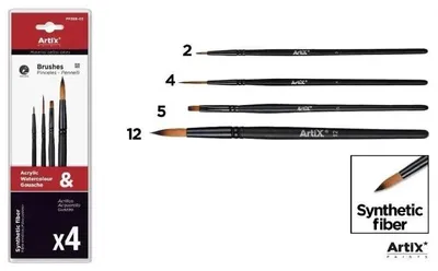 Produktbild von Professionelle Malerpinsel, 4er-Set – Artix