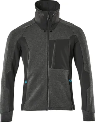 Produktbild von Mascot ADVANCED Sweatjacke Gr. M schwarz-meliert/schwarz