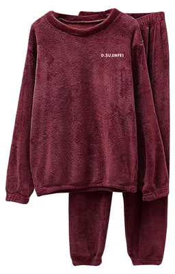Imagen del producto de Conjunto de dos piezas para mujer, pijama de franela
