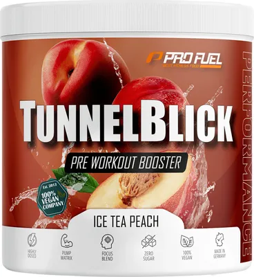 Produktbild von ProFuel Tunnelblick (20 Serv) Ice Tea Peach - Pre-Workout - Pre-Workout Booster