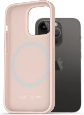 Produktbild von AlzaGuard Silikonhülle kompatibel mit Magsafe für iPhone 14 Pro, pink