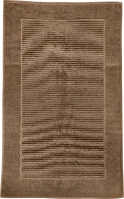 Produktbild von Badteppich Damian, 100% gekämmte Baumwolle, 1500 g/m², Anti-Rutsch-Rückseite, hoch-tief gewebte Struktur, Fußbodenheizung geeignet