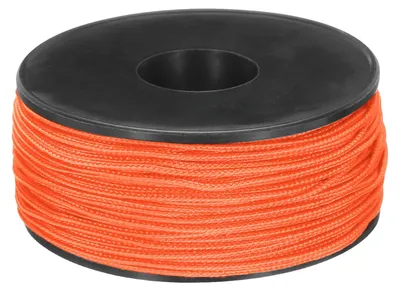 Micro-Paracord 1,18 mm x 50 m, 100 lb, Polyester, dunkelorange