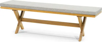 Produktbild von Designer Garten Sitzbank  Terrassenmöbel Outdoor Edle Holzbank