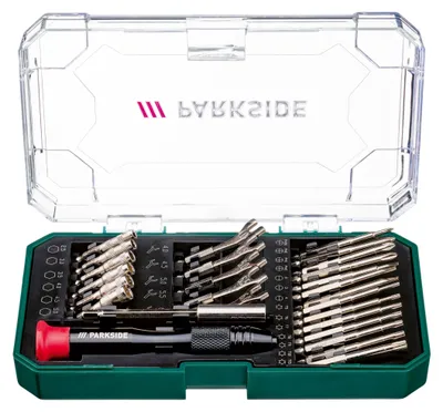 Produktbild von PARKSIDE® Präzisionswerkzeug- und Stiftschlüssel-Set (Stecknuss- und Schlüssel-Set)