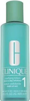 Zdjęcie produktu dla Clinique Clarifying Lotion 1, Balsam do twarzy, 400 ml, Bardzo sucha skóra, Rozjaśniający, Wygładzający, Butelka, Water\Aqua\Eau , Alcohol Denat. , Glycerin , Butylene Glycol , Hamamelis Virginiana (Witch Hazel)...