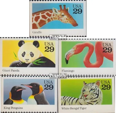 Produktbild von Briefmarken USA 1992 Mi 2323-2327 (kompl.Ausg.) postfrisch Wildtiere