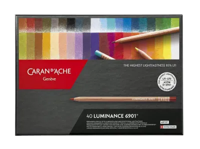 Obrázok produktu pre Umelecké pastelky "Luminance 6901", 40 farieb, CARAN D'ACHE 6901.740