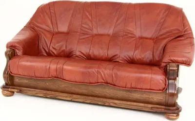 Produktbild von Elegantes "Paris Dakar" 3-Sitzer Schlafsofa in Echtleder