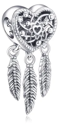 Produktbild von Hartförmiger Anhänger aus 925er Sterlingsilber mit funkelnden Zirkonia