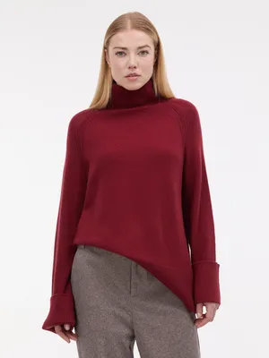 Produktbild von Orsay Damen-Rollkragenpullover in Weinrot L