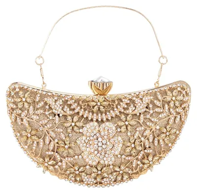 Produktbild von CORIOS Damen Strass Clutch Diamant Abendtasche Glitter Kristall Handtasche Paill