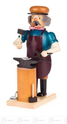 Produktbild von Schmied (16cm) Räuchermann von Dregeno Seiffen