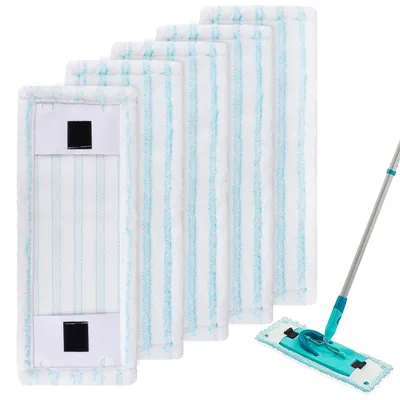 Immagine prodotto di Solidchoice - Set di 5 panni in microfibra di ricambio per mop a tergitura