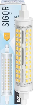 Produktbild von SIGOR 12W Luxar R7s Slim 117mm 1521lm 2700K LED Lampe QT-DE12