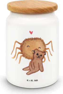 Produktbild von Mr. & Mrs. Panda Snackdose Spinne Agathe Teddy - Weiß - Geschenk, Verliebt, Dose, Treue, Aufbewahrungsdose, Miteinander, Frischhaltedose, Lebensmittelbehälter, Dankeschön
