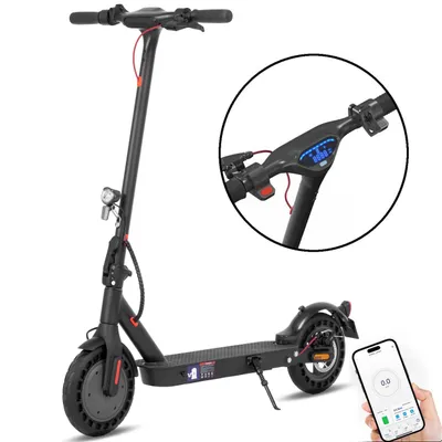 Produktbild von E-Scooter mit Straßenzulassung 120kg, 8,5''/10'', 35-45km, klappbar, mit APP 500 W, 20 km/h, (mit Tasche, mit LED-Display, Federung), 45km, E-Roller