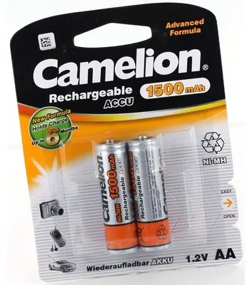 Produktbild von Akku für Camelion MignonAA NiMH 1,2 Volt 1500 mAh.