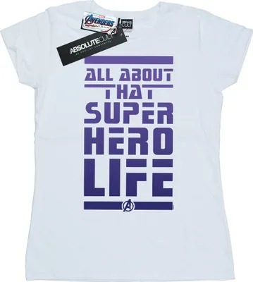 Produktbild von Marvel - "Avengers Endgame Superhero Life" T-Shirt für Damen BI6176 (S) (Weiß)