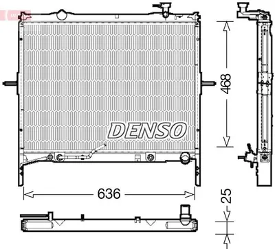 Produktbild von DENSO DRM43002 Kühler Wasserkühler Motorkühler für KIA SORENTO I (JC) SORENTO I VAN (JC)