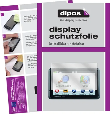 Produktbild von 3x Schutzfolie für Garmin nüvi 1390Tpro klar Displayschutzfolie Folie Display Schutz dipos