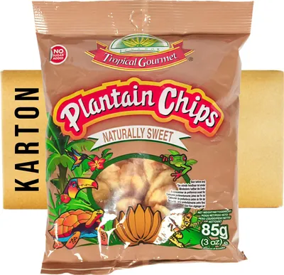 Produktbild von Plantain Bananen Chips Naturally Sweet 20x85g