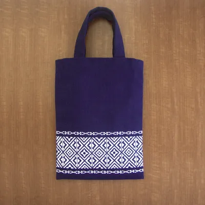 Produktbild von Olympus Kogin Stickpackung "Tasche Navy A", Zählmuster, 34x25cm, Original aus Japan