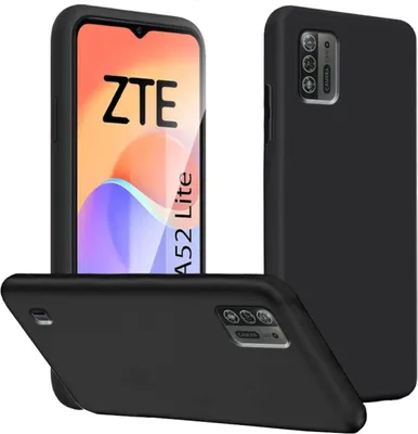 Obrázok produktu pre Pre ZTE Blade A52 Lite Silikónová ochrana Čierne puzdro na mobilný telefón Puzdro Kryt