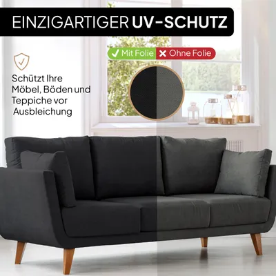 Obrázok produktu pre Zrkadlová fólia 90 x 200 cm, samolepiaca, protislnečná fólia, UV ochrana, pre okno