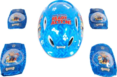 Produktbild von Fahrrad-helm Kinder mit Knie und Ellenbogenschützer Helmgröße 52-56 cm Protektoren-Set Paw Patrol