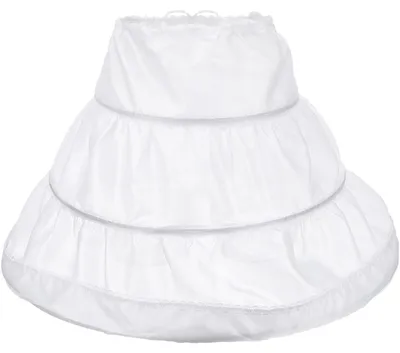 Imagen del producto de Falda interior con 3 tirantes, ideal para damas de honor y fiestas