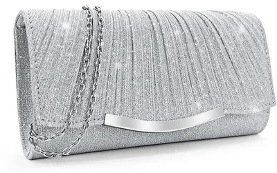 Produktbild von Glitzer Clutch Abendtasche Damen mit Kette