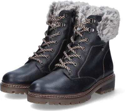Produktbild von Remonte Schnürstiefeletten Damen Leder & Textil Schwarz Größe: 43