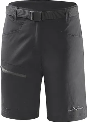 Produktbild von BLACK CREVICE - kurze Damen Wander- & Trekkinghose - Shorts - Outdoor Hose | Farbe: Schwarz | Größe: 42