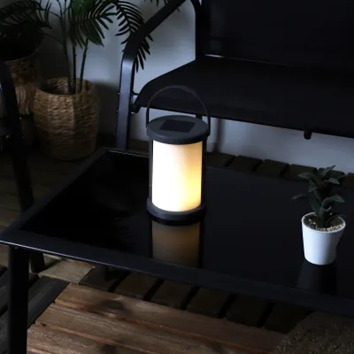 Image de Lampe De Table Solaire Noir