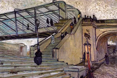 Obrázok produktu pre Vincent Van Gogh Art Print Obraz - Most Trinquetaille, 1888 (80 x 120 cm)