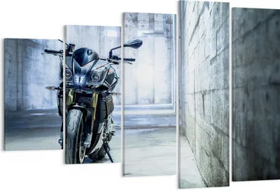 Produktbild von Bild auf Leinwand - Leinwandbild - Motorrad retro klassisch - 150x100cm - Wand Bild - Wanddeko - Leinwanddruck - Bilder - Kunstdruck - Wanddekoration - Leinwand bilder - Wandkunst - EG150x100-2523