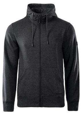 Imagen del producto de Sudadera "Silian" de Hi-Tec para hombre, con cremallera completa, modelo IG1410 (talla M), color gris oscuro melange