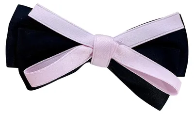 Image de Épingle à cheveux avec nœud pour filles, portable, mignonne, légère, sûre, multifonctionnelle, pince à cheveux, noire