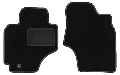 Image de Tapis avant en moquette pour Toyota RAV4 II 2000-2003 (3-drzwi przed liftingiem) – 2 pièces, noirs, sur mesure – Wielganizator LUX