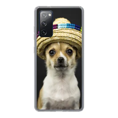 Produktbild von MuchoWow® Handyhülle Schutzhülle Hülle für Samsung Galaxy S20 FE Hund - Sombrero - Schwarz Silikon Softcase Handy Hülle - Abdeckung