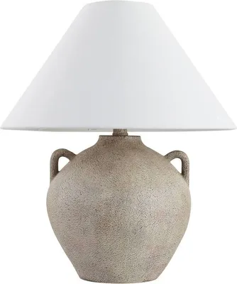 Zdjęcie produktu dla HOME DELUXE Duża lampa stołowa o wyglądzie kamienia RITA - Biały | Lampa stołowa Lampa biurkowa Lampka nocna
