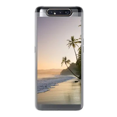 Produktbild von MuchoWow® Handyhülle Schutzhülle Hülle für Samsung Galaxy A80 Strand - Meer - Palme Silikon Softcase Handy Hülle - Schutzdeckel